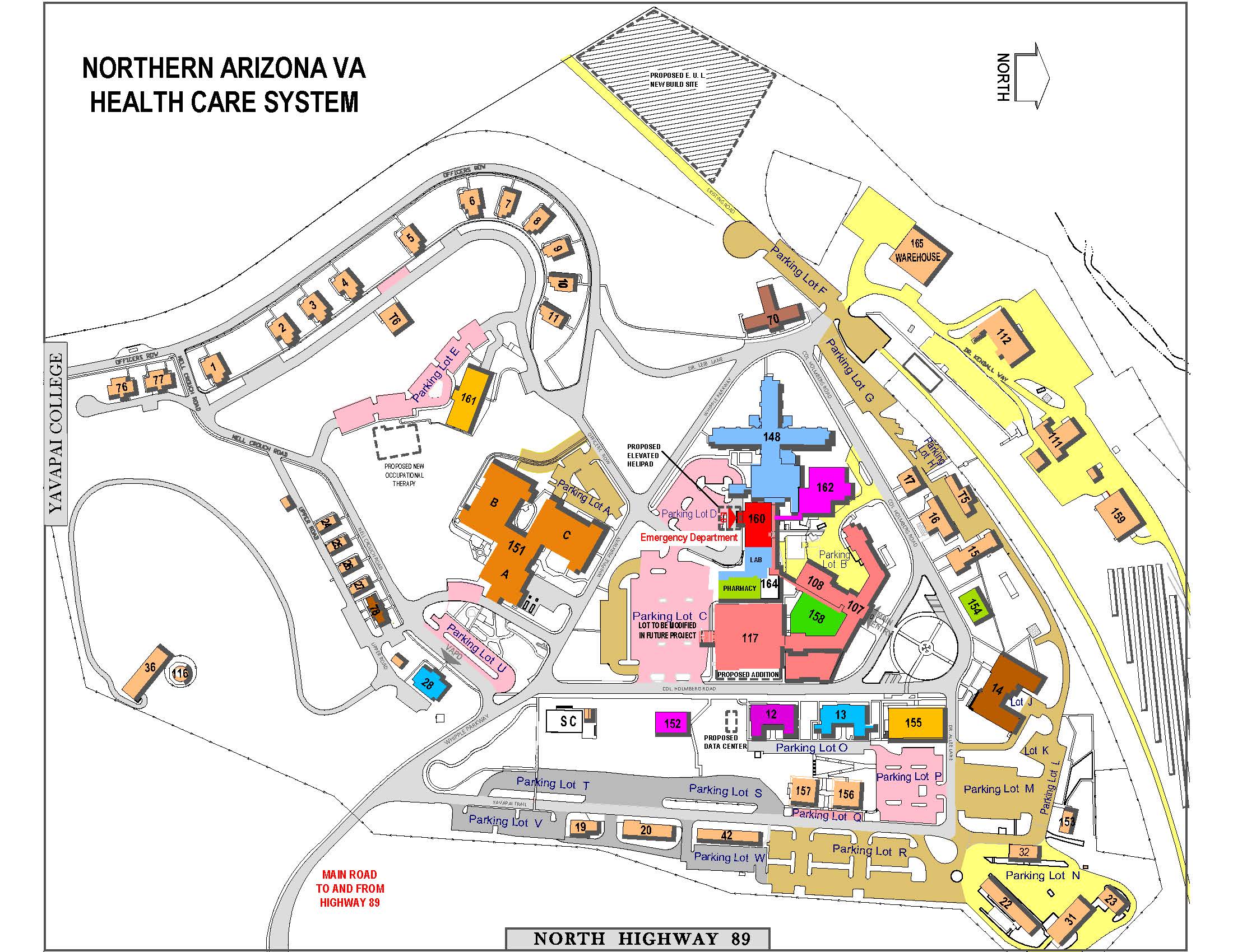 Campus Map VA Northern Arizona Health Care Veterans Affairs   CAMPUS MAP EXTERIOR 2023 